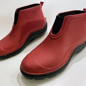 Sloggers Women's Gardening & Rain Boots Red Black Size 7